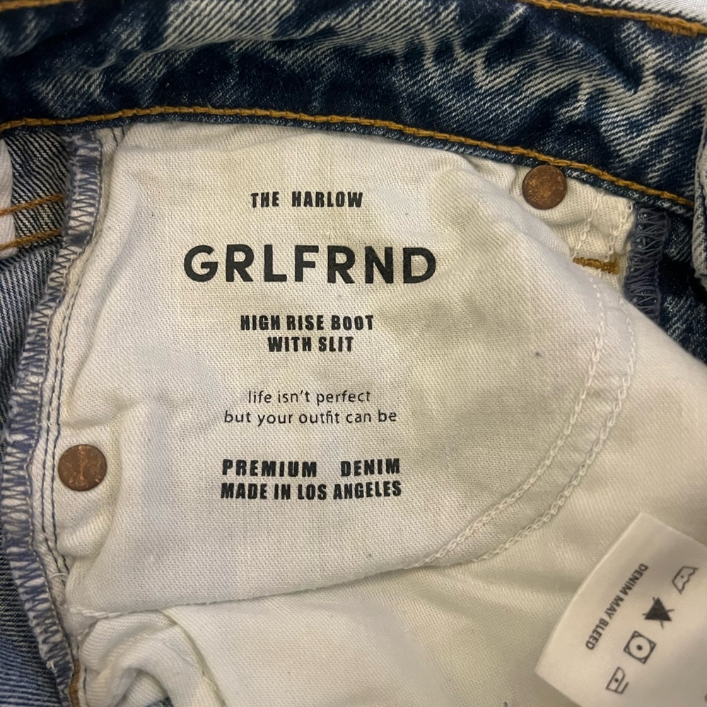 GRLFRND High Rise Bootcut Jeans
